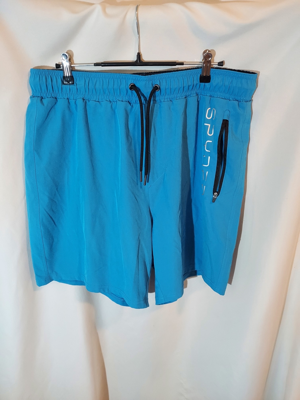 Spyder Men's Aqua Blue Stretch Quick-Dry Swim Trunks Board Shorts Size XL